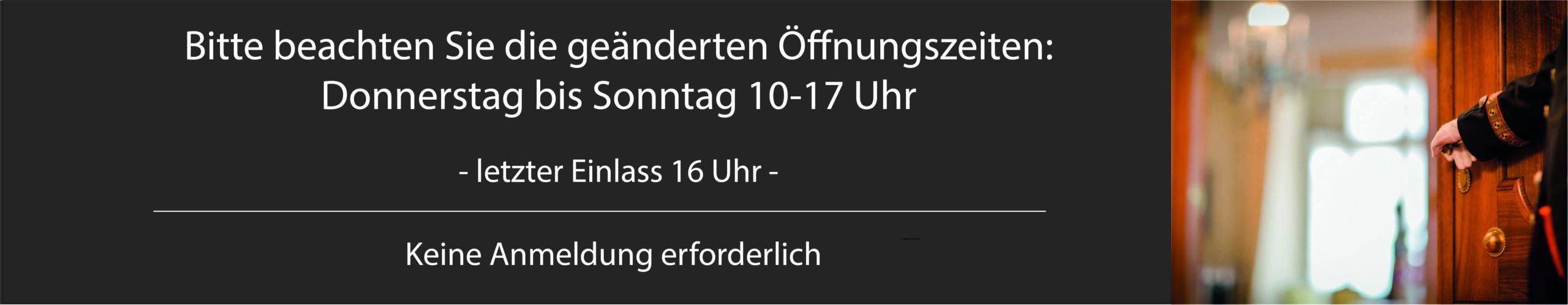Winterzeit. Vom 01.01.2020 bis 29.02.2020 ist das Hohenzollernschloss geschlossen.